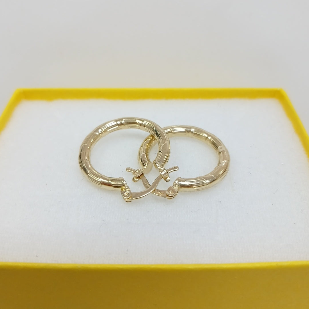 ARETES ARRACADAS 14K 2.6 GR (NUEVO)