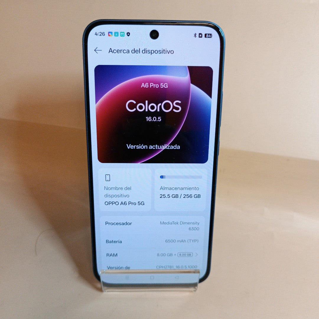 CELULAR OPPO A6 PRO CPH2781 (2025) 256 GB 8 GB RAM (SEMINUEVO)
