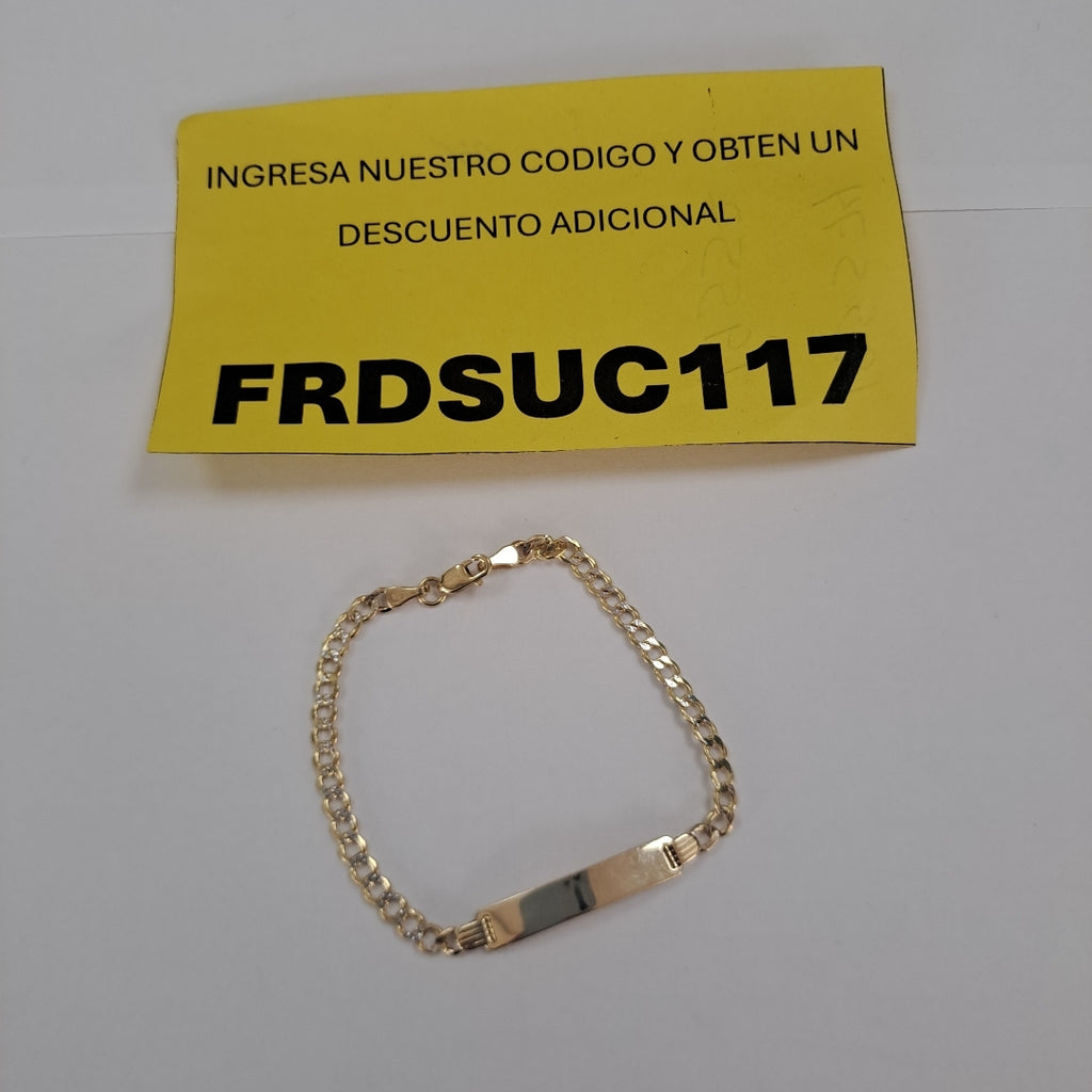 ESCLAVAS NIÑO ORO 14K 2.8 (NUEVO)