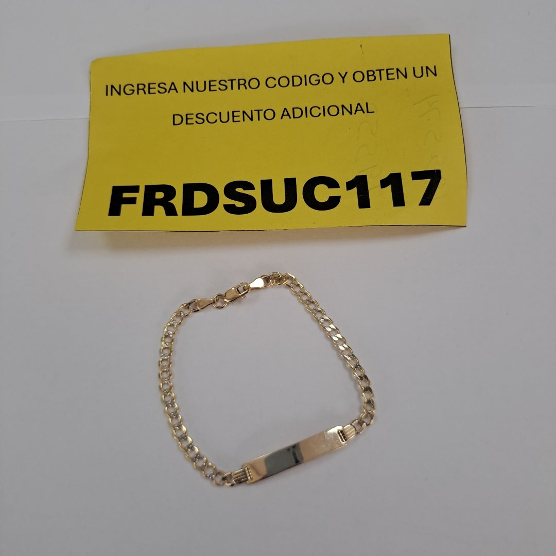 ESCLAVAS NIÑO ORO 14K 2.8 (NUEVO)