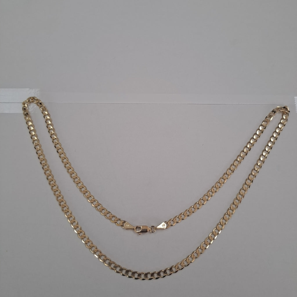 CADENA BARBADA 14K 55 CM 12.5 GR (NUEVO)