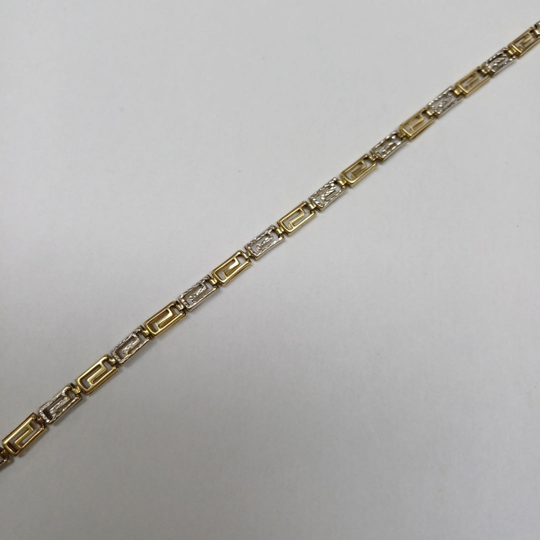 PULSERA ORO, ORO COMBINADO 14 K 3.2 GRMS (SEMINUEVO)