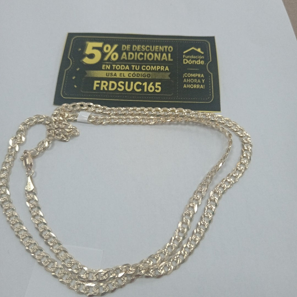 CADENA BARBADA 14K 60 CM 20.5 GR (NUEVO)