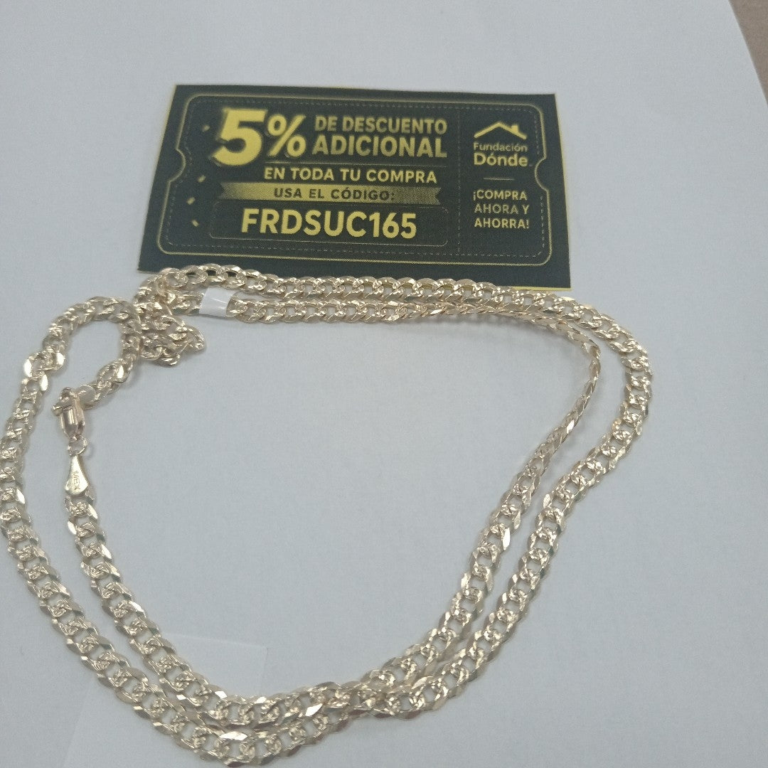 CADENA BARBADA 14K 60 CM 20.5 GR (NUEVO)