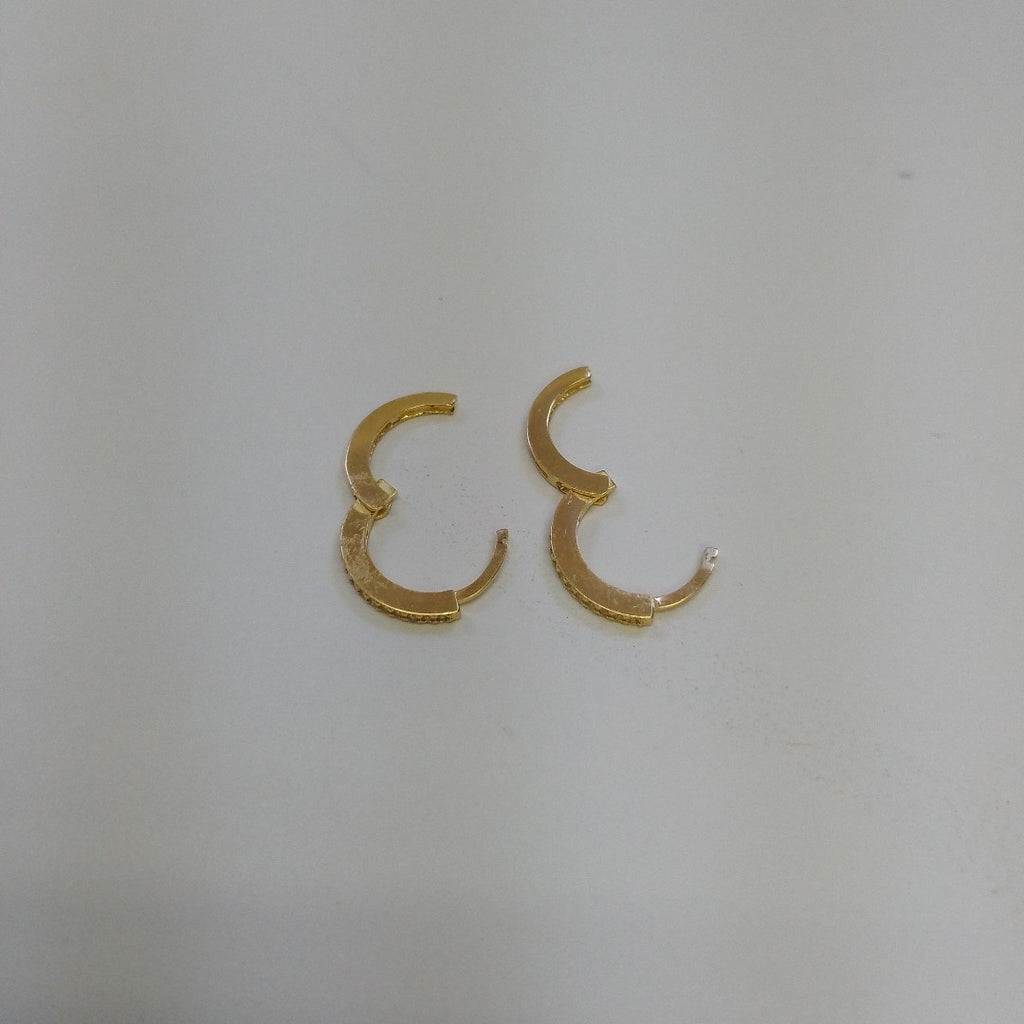 ARETES ARRACADAS CON CIRCONIAS 14K 1.2 GR (NUEVO)