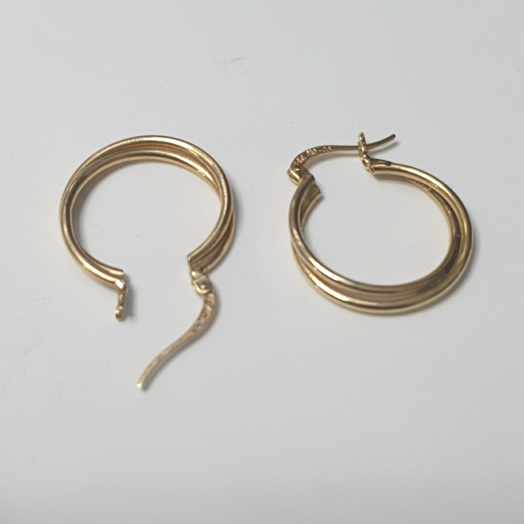 ARRACADAS PAR ORO 14 K 3.5 GRMS (SEMINUEVO)