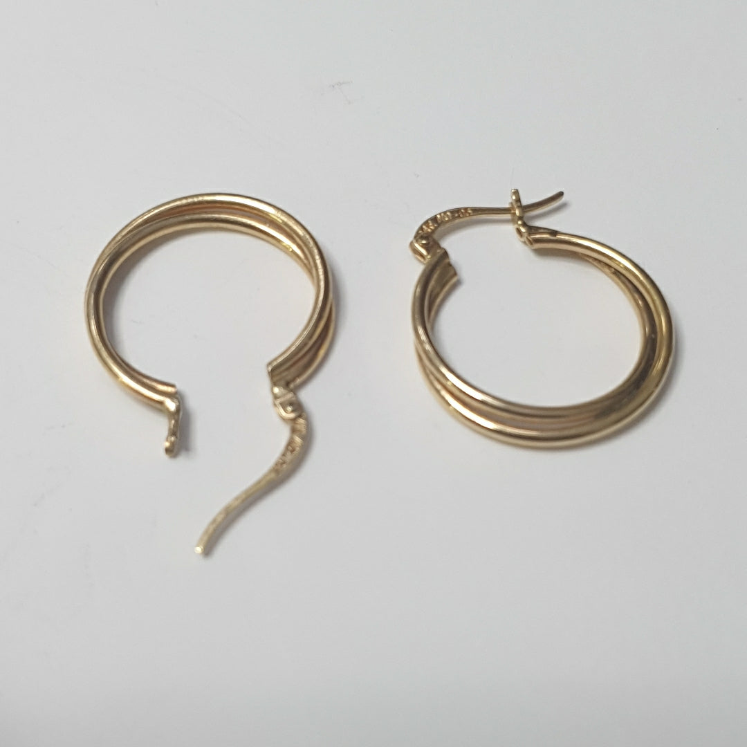 ARRACADAS PAR ORO 14 K 3.5 GRMS (SEMINUEVO)