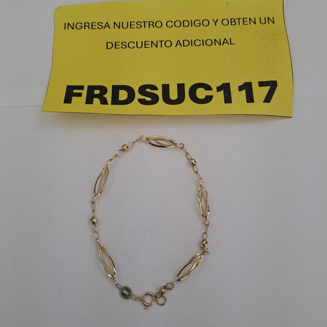 PULSERA ESPECIAL 14K 18 CM 2 GR (NUEVO)