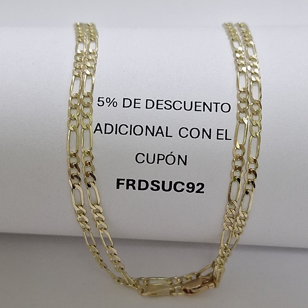CADENA 3X1 14K 60 CM 5.4 GR (NUEVO)