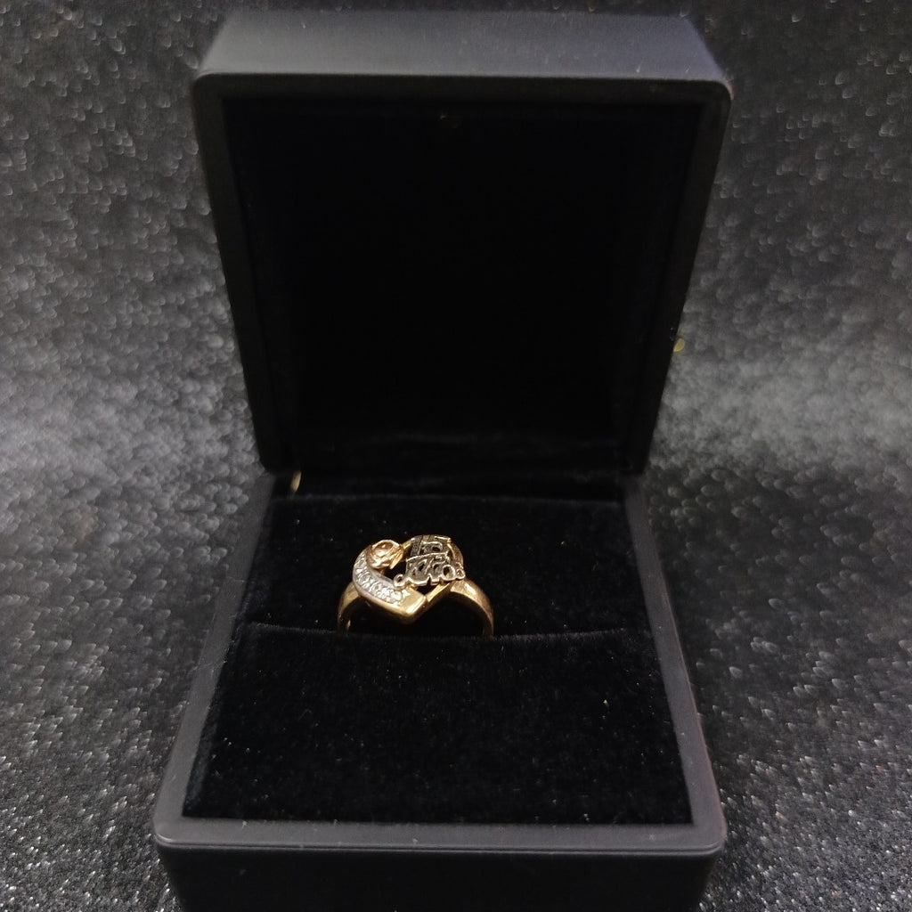 ANILLO CONMEMORATIVO ORO 14 K 3.7 GRMS (SEMINUEVO)
