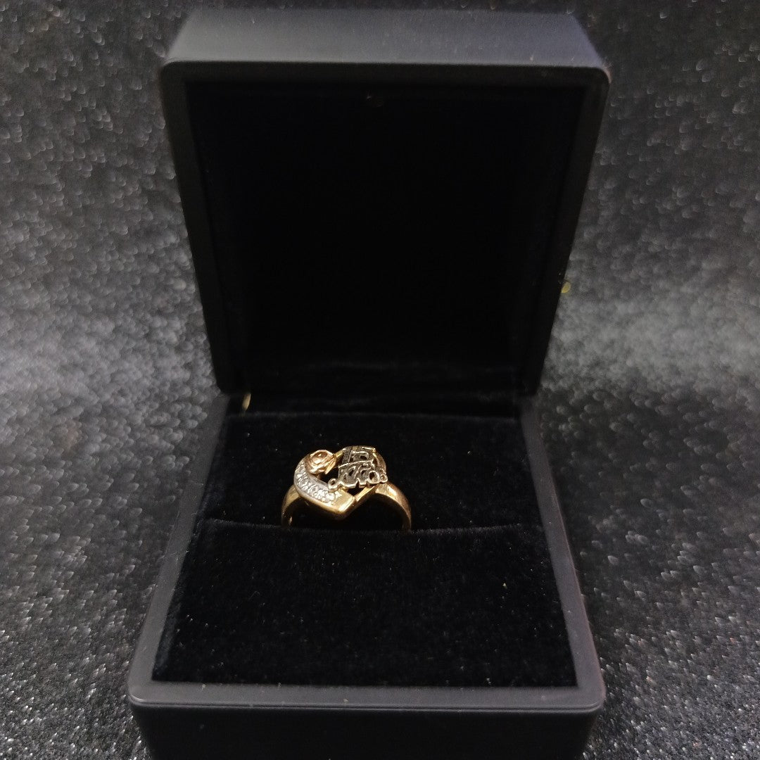 ANILLO CONMEMORATIVO ORO 14 K 3.7 GRMS (SEMINUEVO)