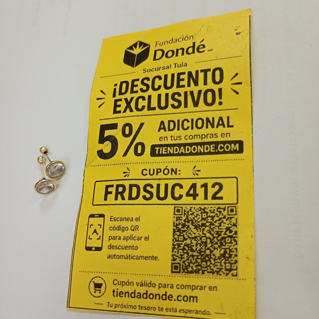 BROQUELES PAR ORO 10 K 0,80 GRMS (SEMINUEVO)