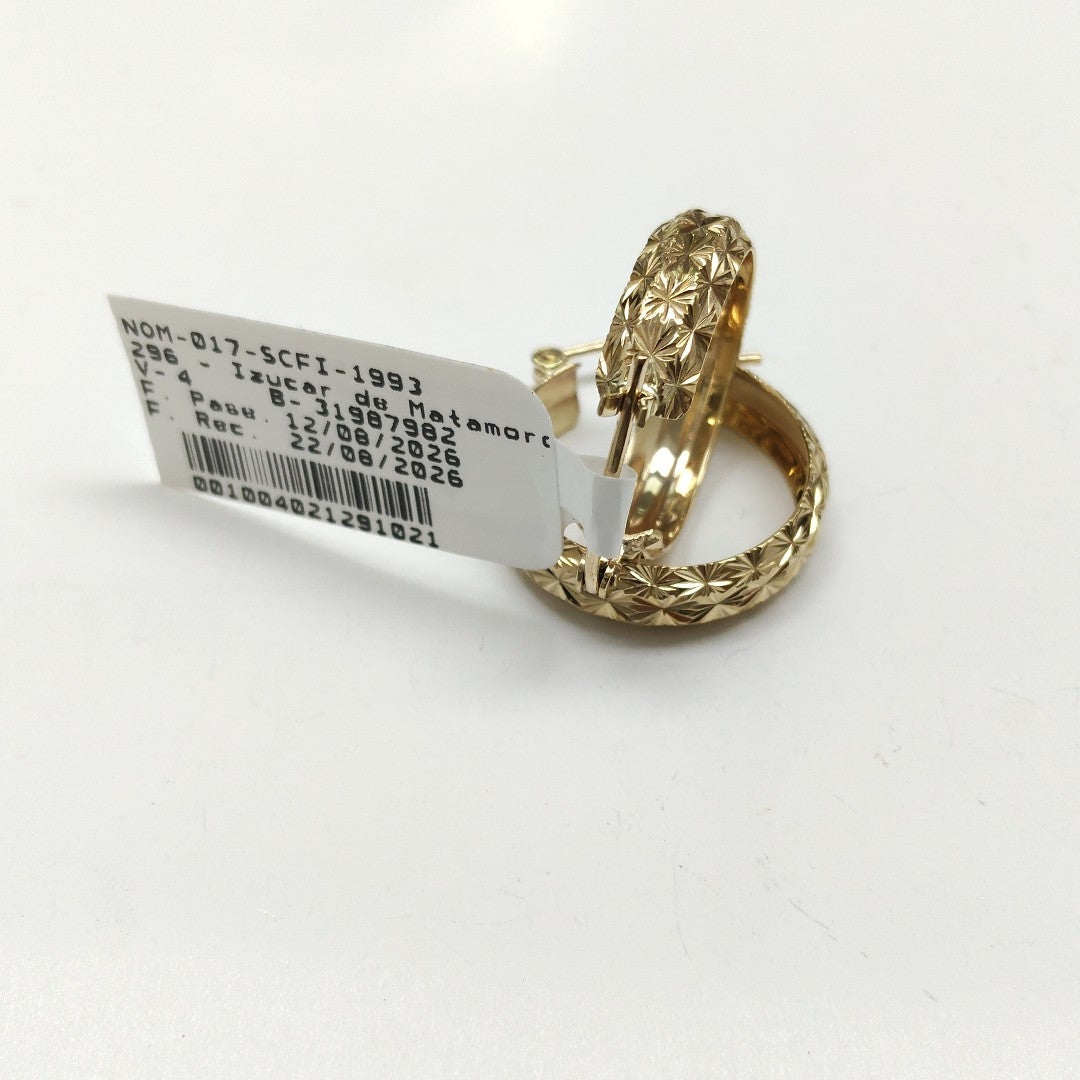 ARRACADAS PAR ORO 14 K 3.6 GRMS (SEMINUEVO)