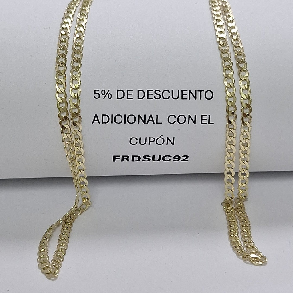CADENA BARBADA 14K 55 CM 5.1 GR (NUEVO)
