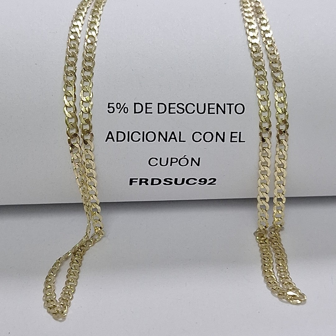 CADENA BARBADA 14K 55 CM 5.1 GR (NUEVO)
