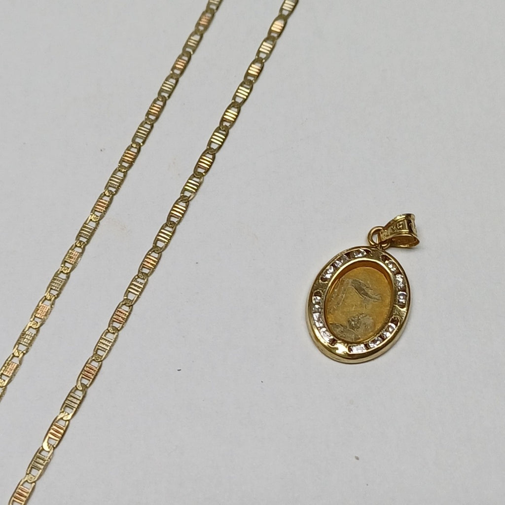 CADENA, DIJE ORO 10 K 2.4 GRMS (SEMINUEVO)