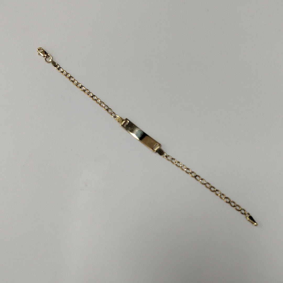 PULSERA ESCLAVA BARBADA 14K 16 CM 2.8 GR (NUEVO)