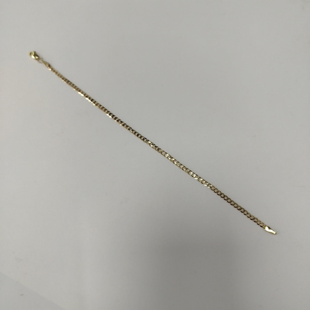 PULSERA TEJIDO BARBADA 14K 18 CM 2.1 GR (NUEVO)