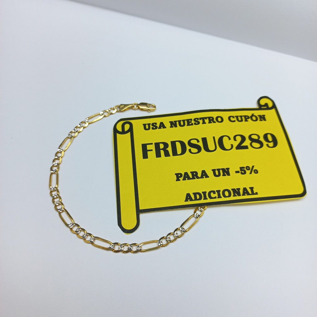 PULSERA 3X1 14K 21 CM 4.6 GR (NUEVO)