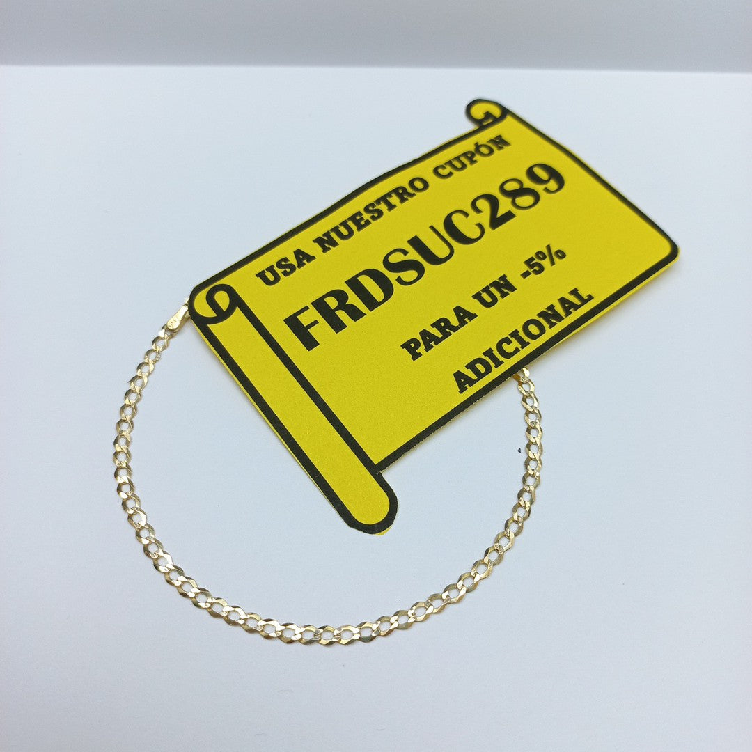PULSERA BARBADA 14K 18 CM 1.9 GR (NUEVO)