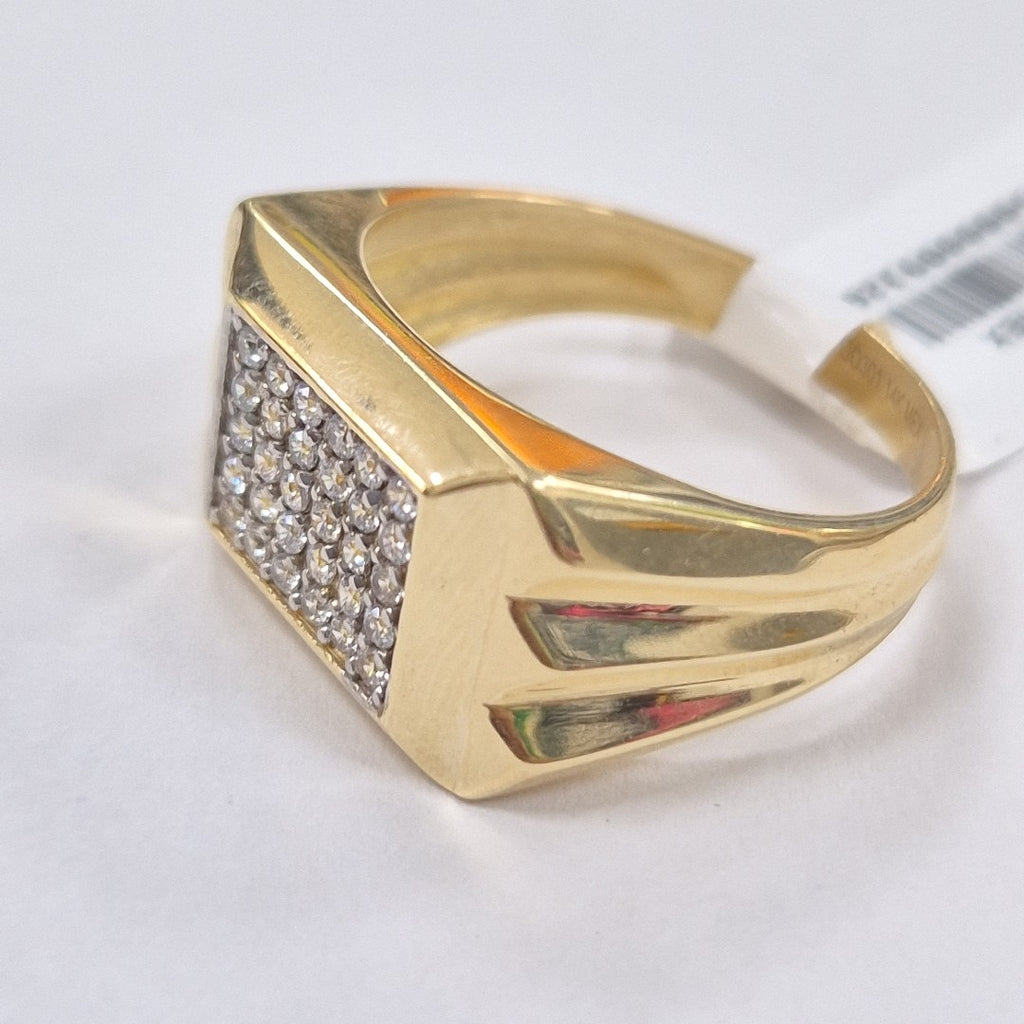 ANILLO C CIRCONIAS 14K 11.5 TALLA 6.6 GR (NUEVO)