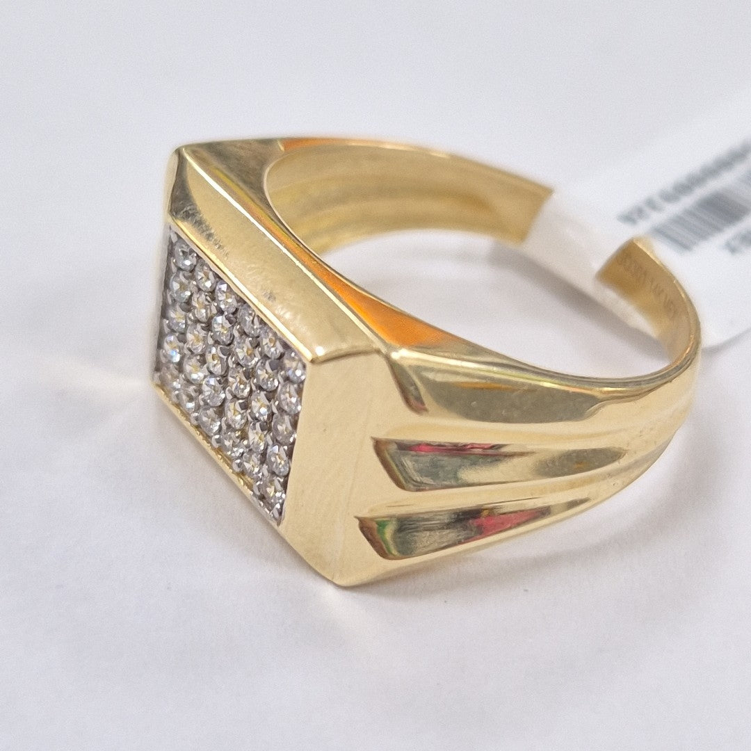 ANILLO C CIRCONIAS 14K 11.5 TALLA 6.6 GR (NUEVO)