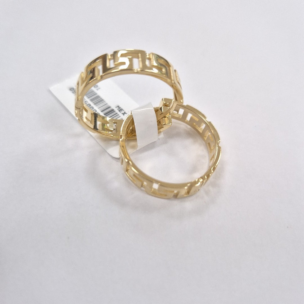 ARETES ARRACADA C GRECAS 14K 7.4 GR (NUEVO)