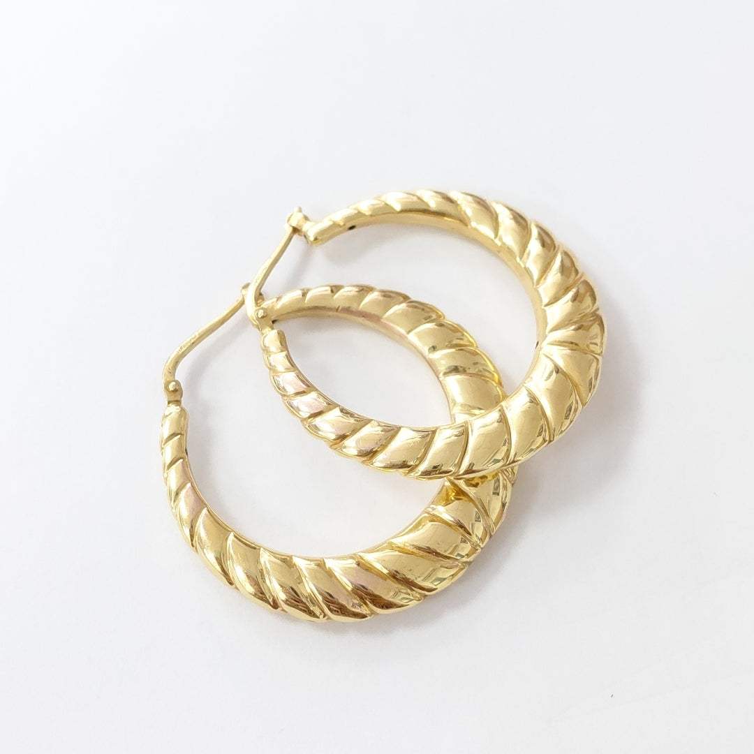 ARRACADAS PAR ORO 14 K 6,00 GRMS (SEMINUEVO)