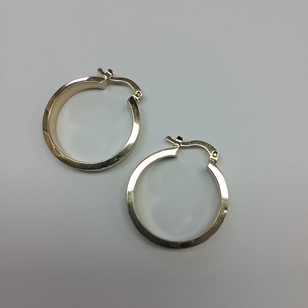 ARETES TEJIDO ARRACADAS FACETADAS 14K 3 GR (NUEVO)