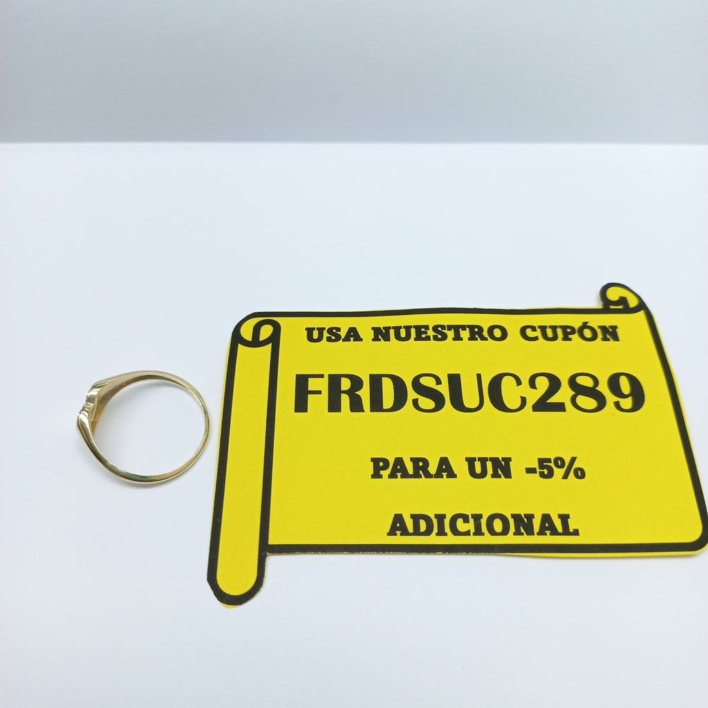 ANILLOS ANILLITO FIG CORAZON 10K TALLA 9 1.7 GR (NUEVO)