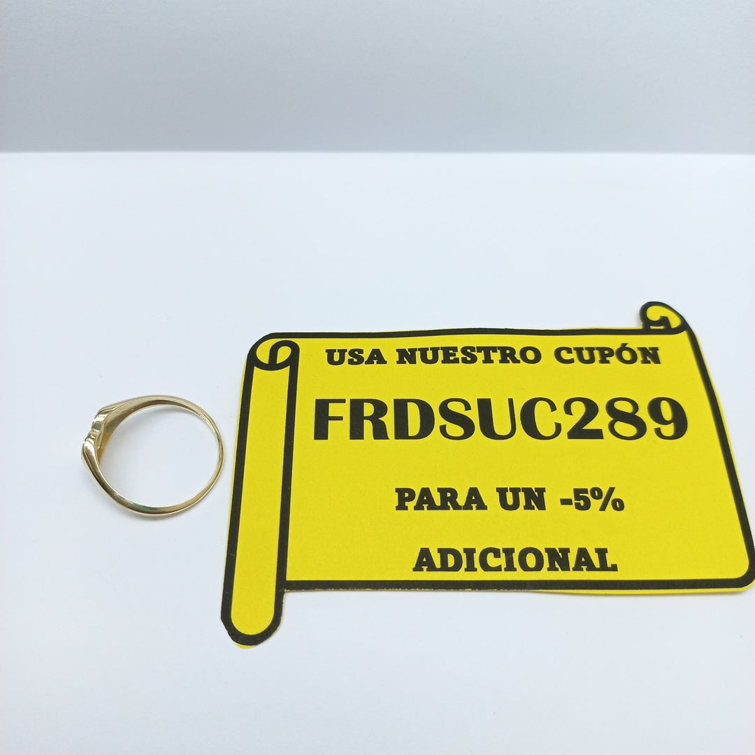 ANILLOS ANILLITO FIG CORAZON 10K TALLA 9 1.7 GR (NUEVO)