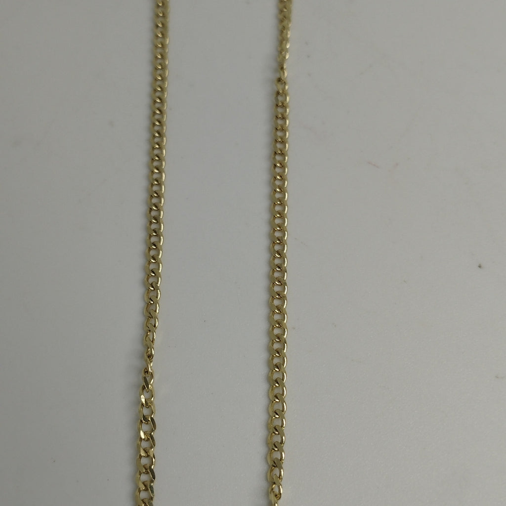 CADENAS TEJIDO BARBADA ORO 10K 55 CM 3.8 GR (NUEVO)