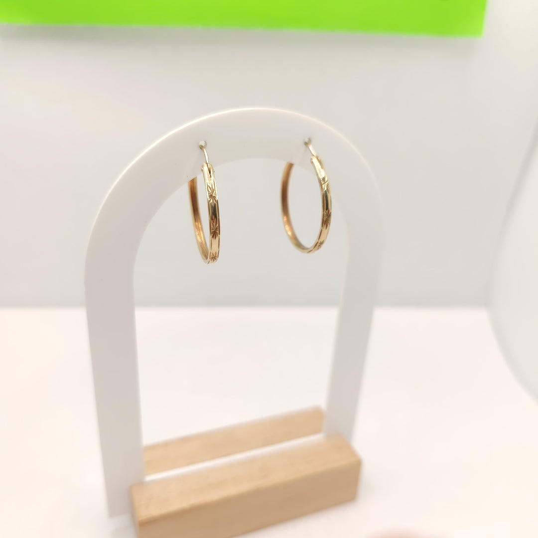 ARRACADAS PAR ORO 10 K 1.6 GRMS (SEMINUEVO)