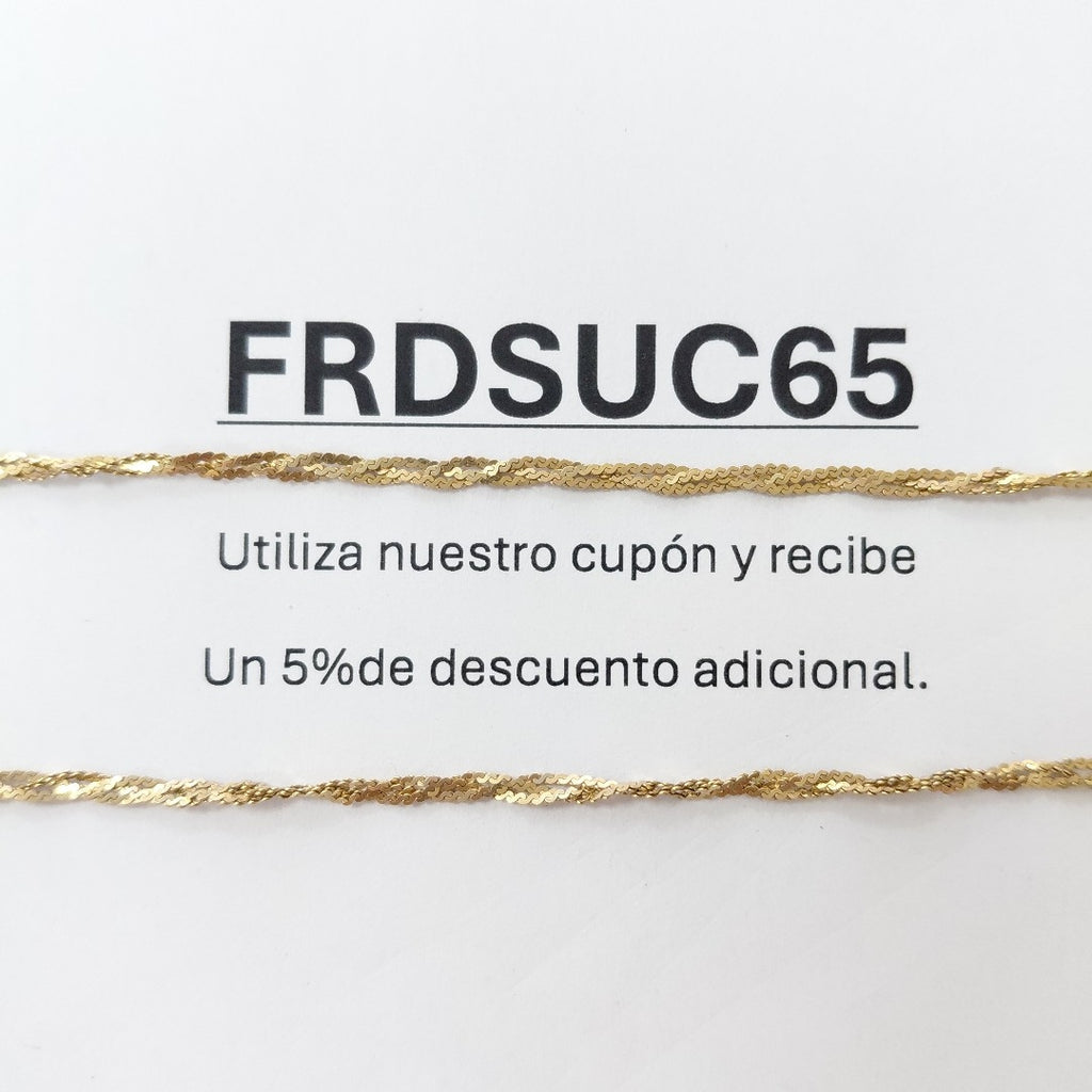CADENA ORO 14 K 3,80 GRMS (SEMINUEVO)