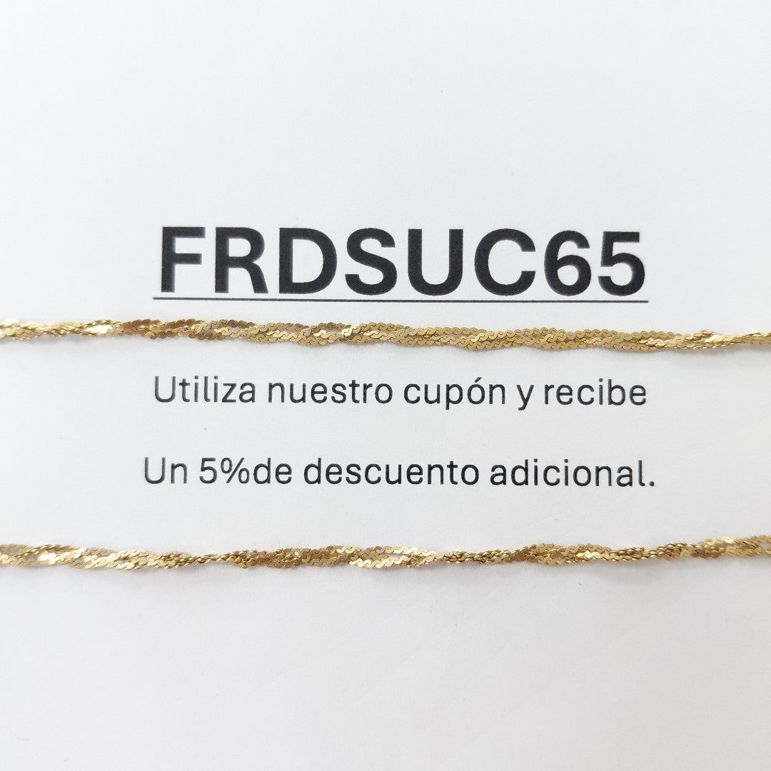 CADENA ORO 14 K 3,80 GRMS (SEMINUEVO)