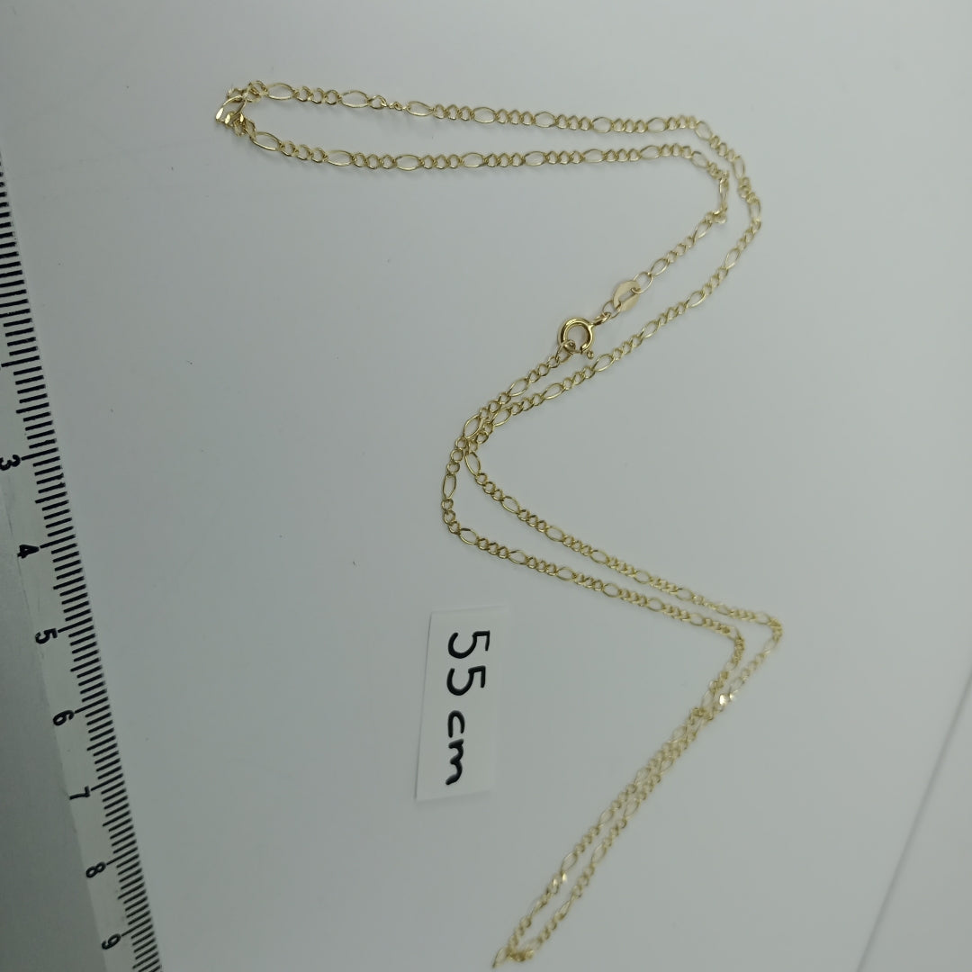 CADENA TEJIDO 3X1 14K 55 CM 2.3 GR (NUEVO)
