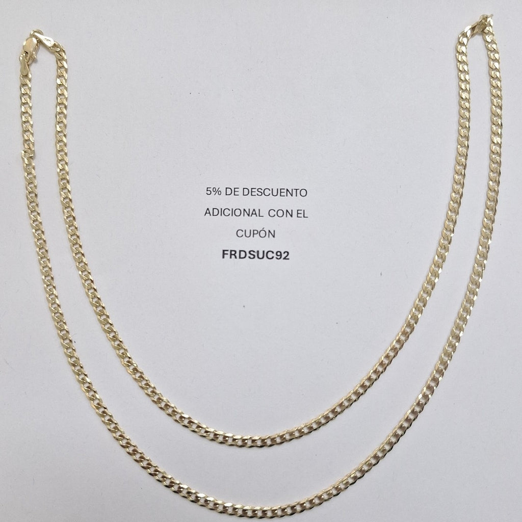 CADENA BARBADA 14K 60 CM 10 GR (NUEVO)