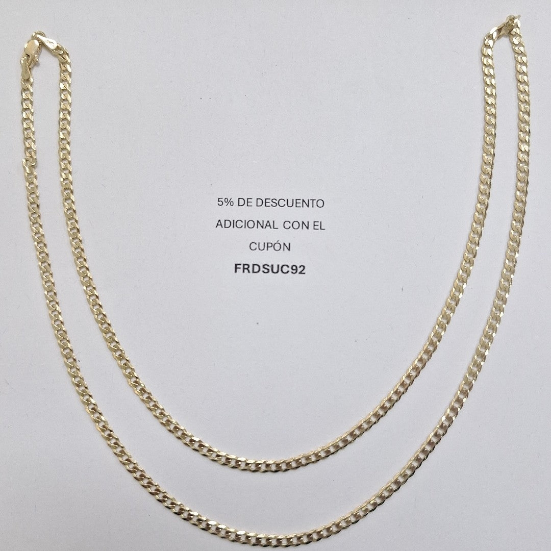 CADENA BARBADA 14K 60 CM 10 GR (NUEVO)