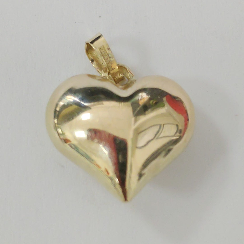 DIJE TEJIDO CORAZON LISO 14K 1.2 GR (NUEVO)