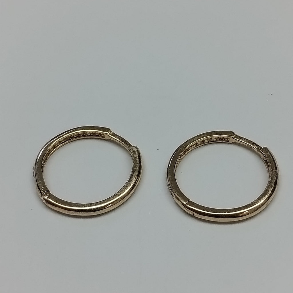 ARETES ARRACADAS C CIRCONIAS 14K 2 GR (NUEVO)