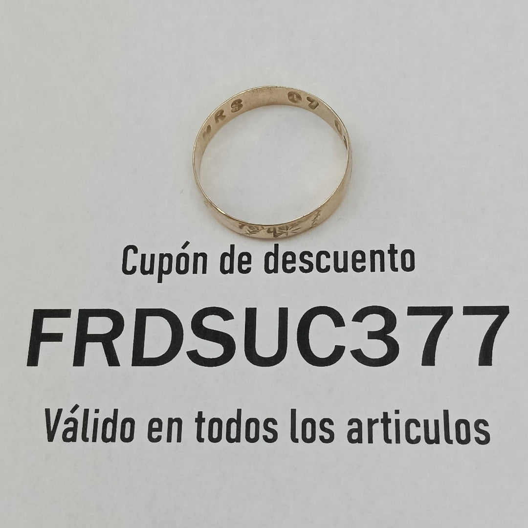 ARGOLLA ORO 8 K 2,00 GRMS (SEMINUEVO)