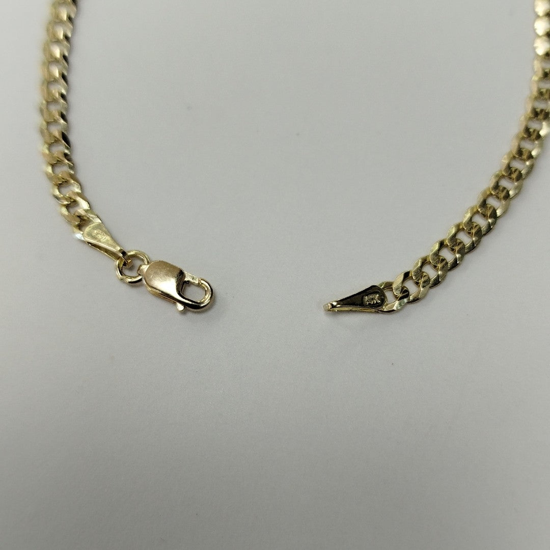 PULSERA BARBADA 14K 18 CM 3.3 GR (NUEVO)