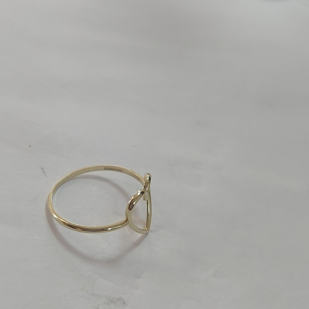 ANILLOS ANILLITO FIG CORAZON 10K TALLA 8 0.8 GR (NUEVO)