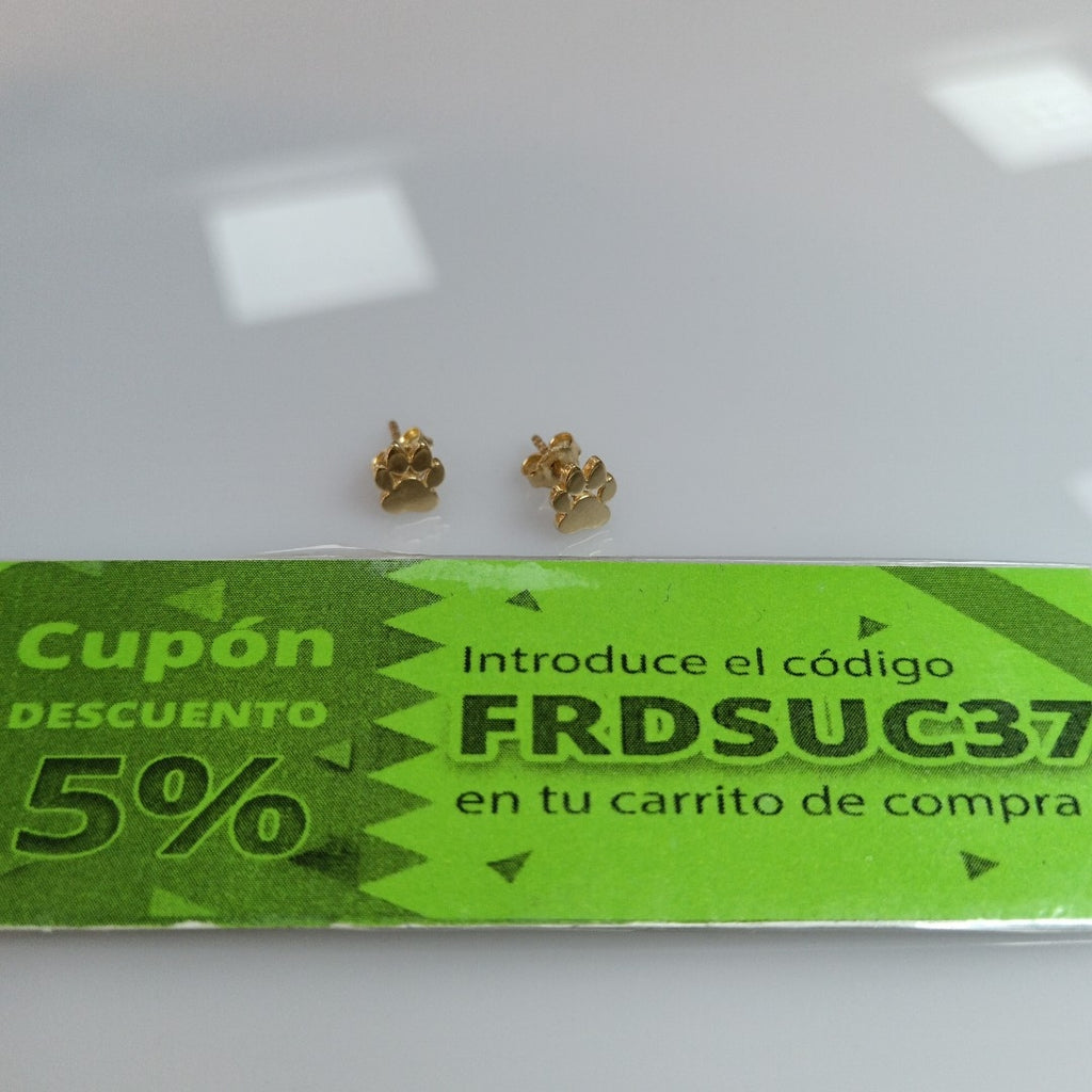 BROQUELES PAR ORO 10 K 1,00 GRMS (SEMINUEVO)