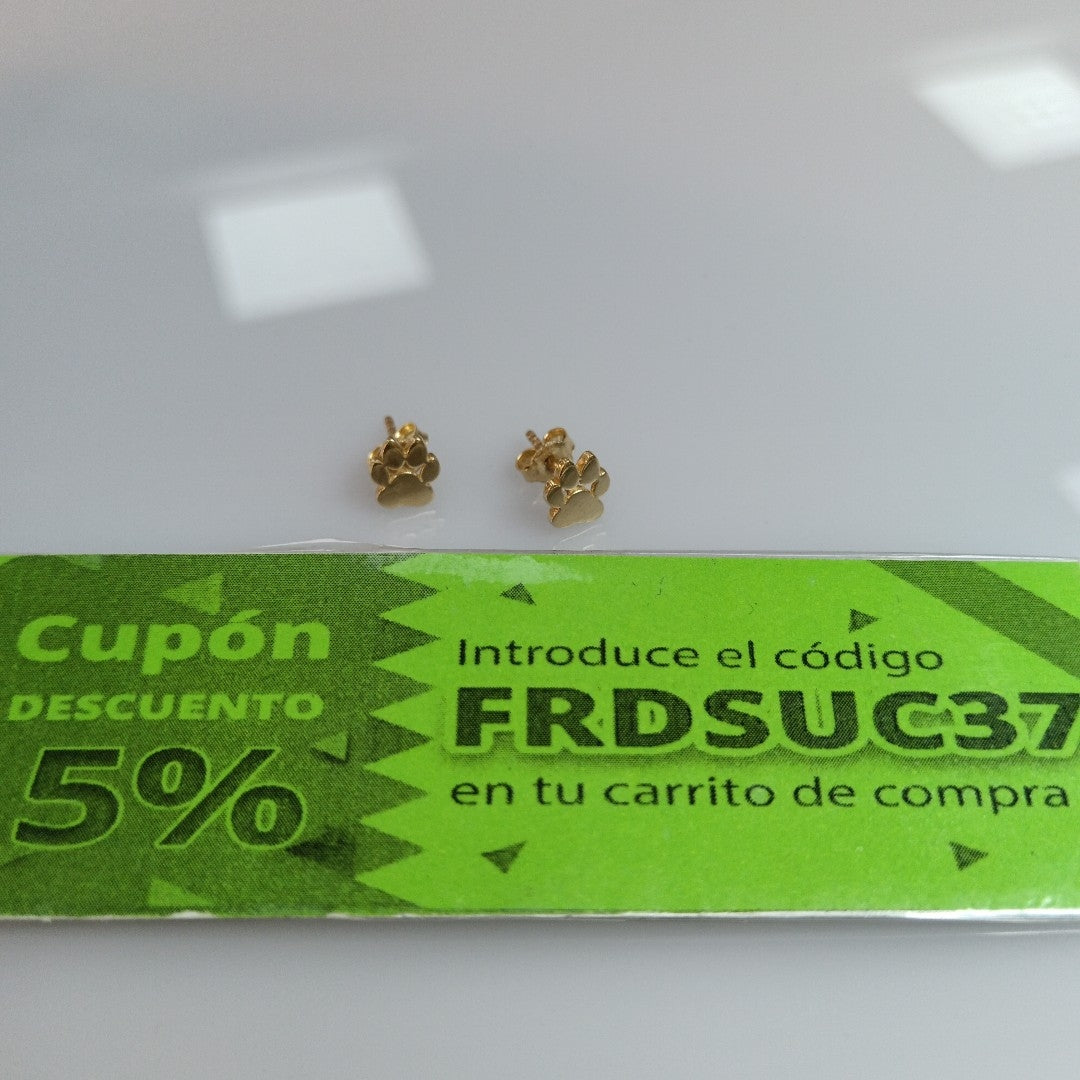 BROQUELES PAR ORO 10 K 1,00 GRMS (SEMINUEVO)