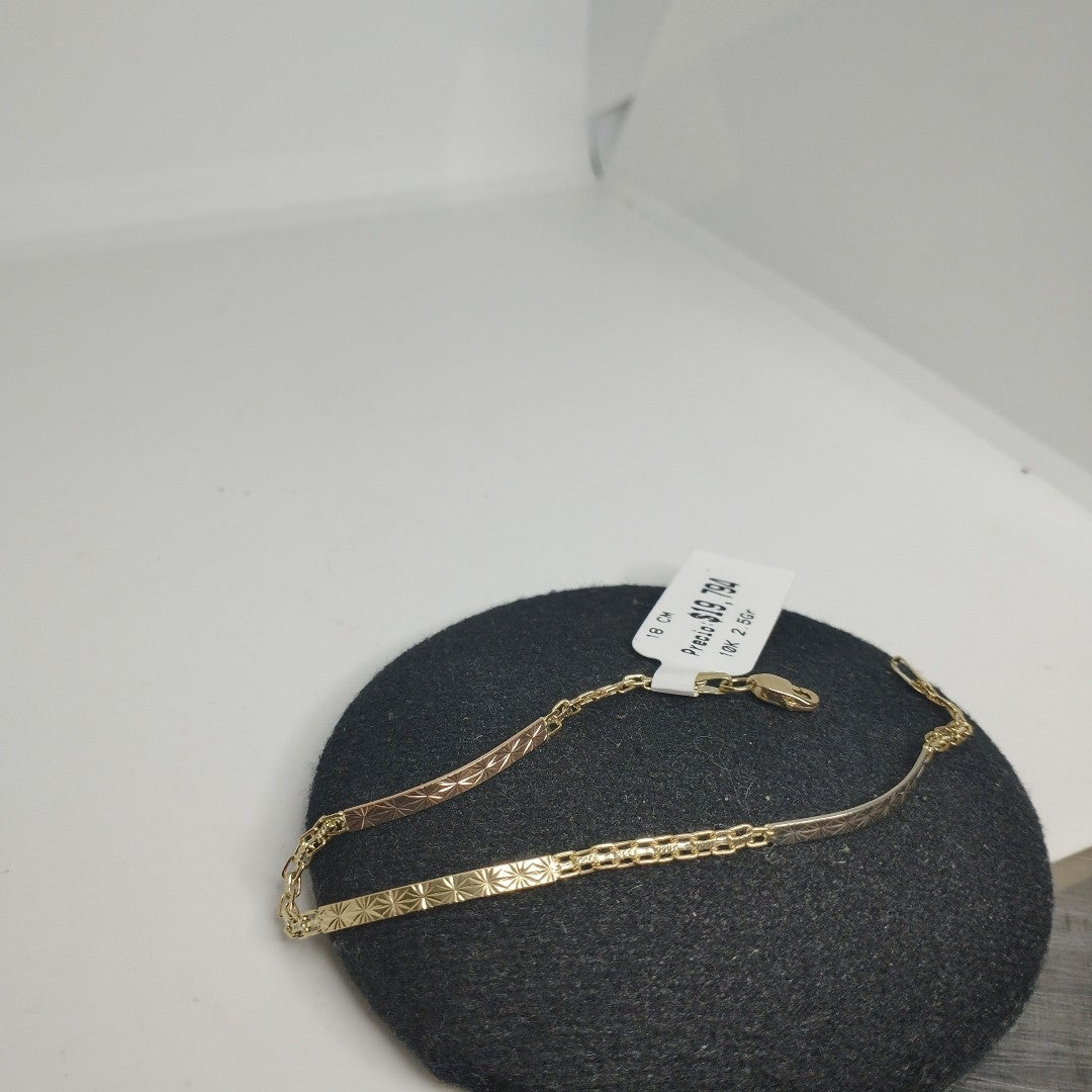 PULSERA ESPECIAL 10K 18 CM 2.5 GR (NUEVO)