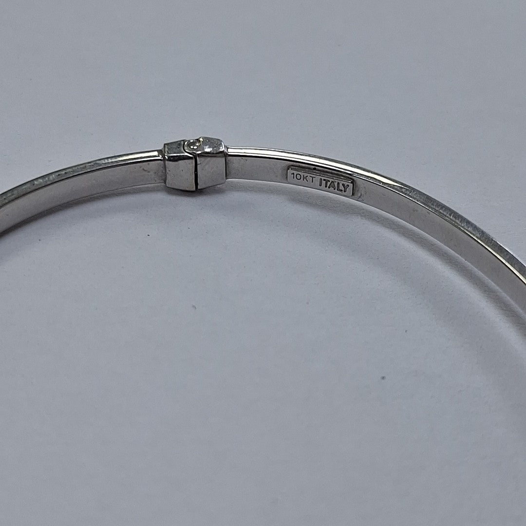 PULSERA RIGIDA ORO, ORO BLANCO 10 K 3 GRMS (SEMINUEVO)