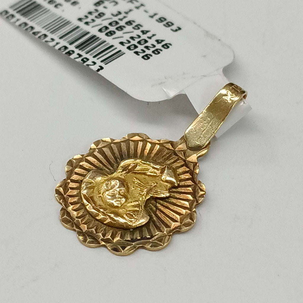 MEDALLA RELIGIOSA ORO 10 K 1.4 GRMS (SEMINUEVO)