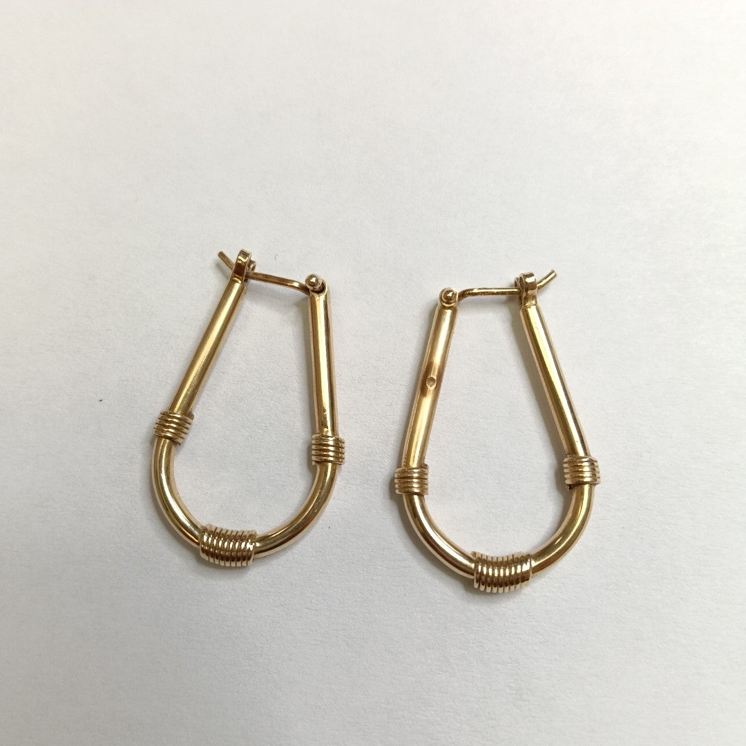 ARRACADAS PAR ORO 14 K 3,40 GRMS (SEMINUEVO)