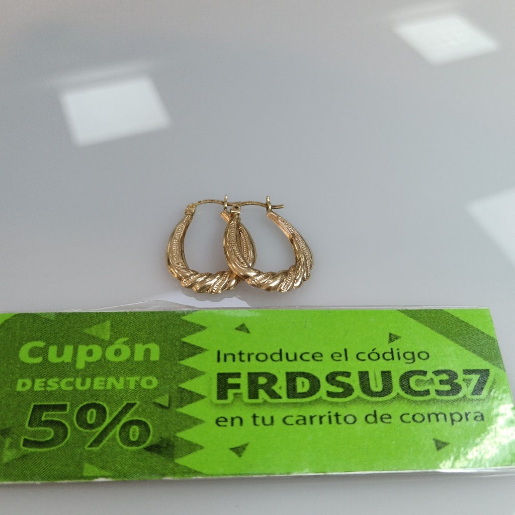 ARRACADAS PAR ORO 10 K 1,80 GRMS (SEMINUEVO)